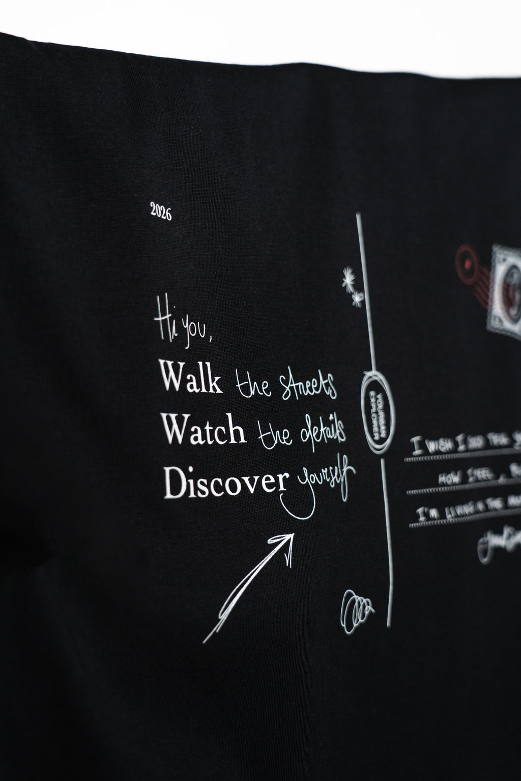 POSTED TEE BLACK