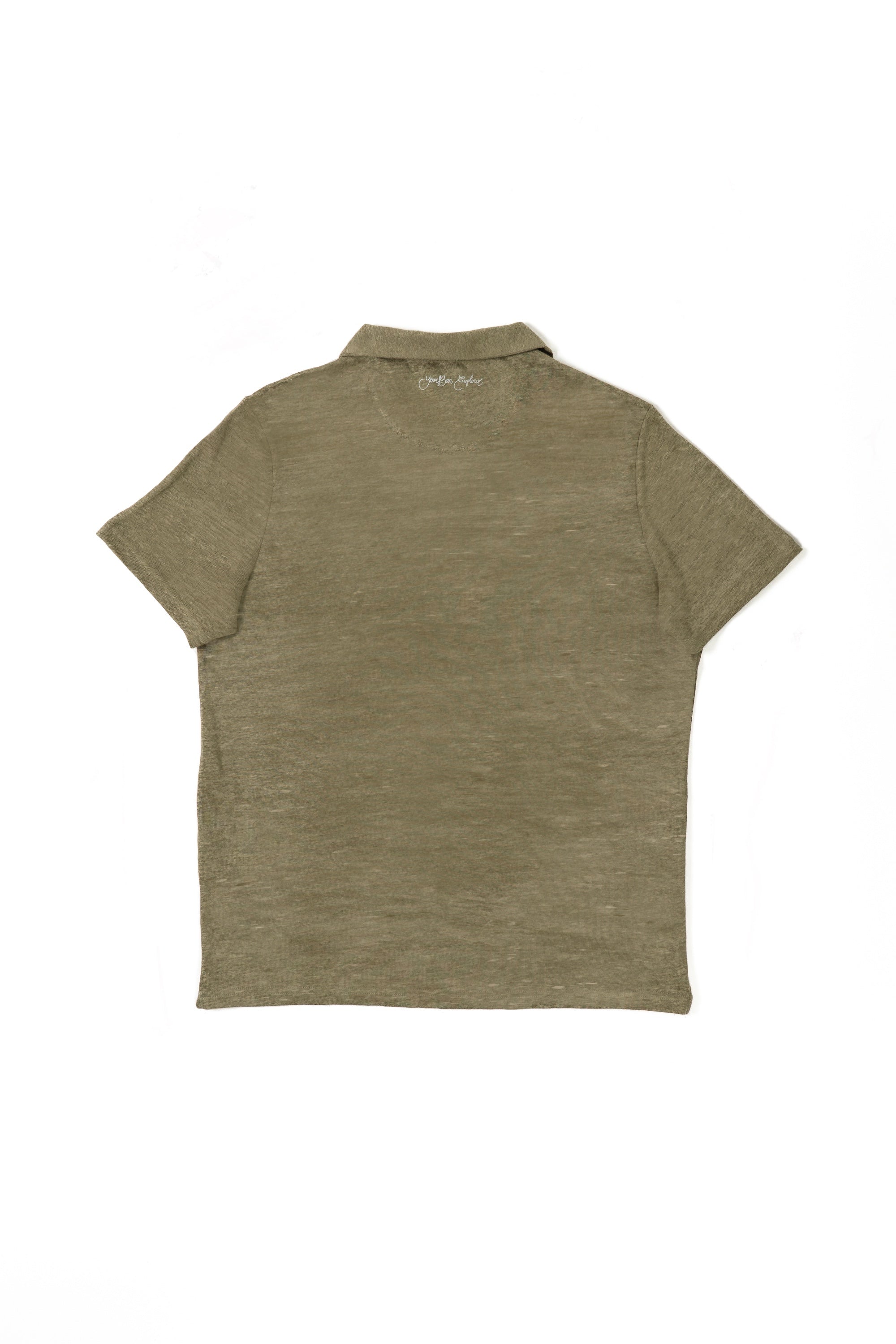 EXPLORER LINEN POLO OLIVE