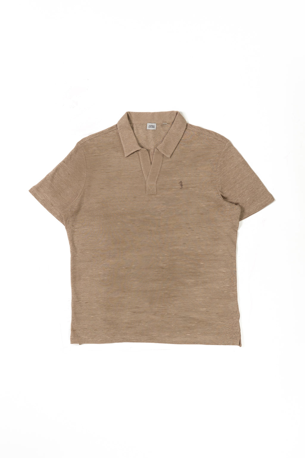EXPLORER LINEN POLO SAND