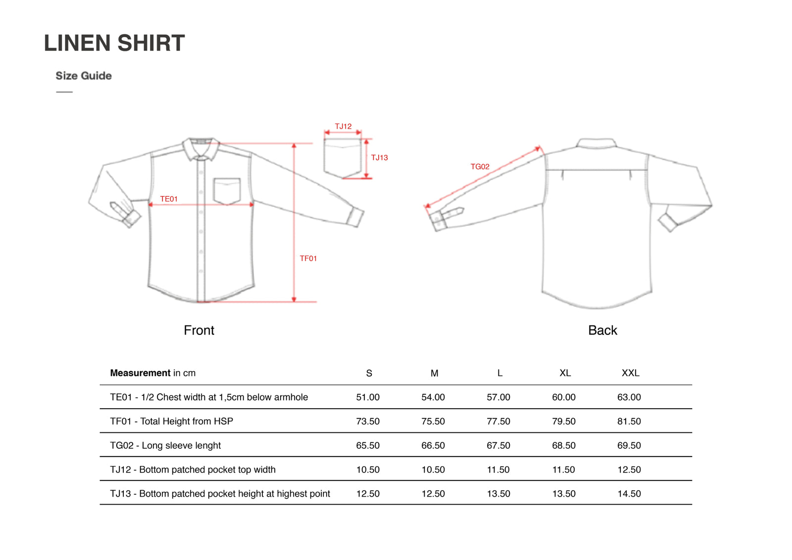 Size guide